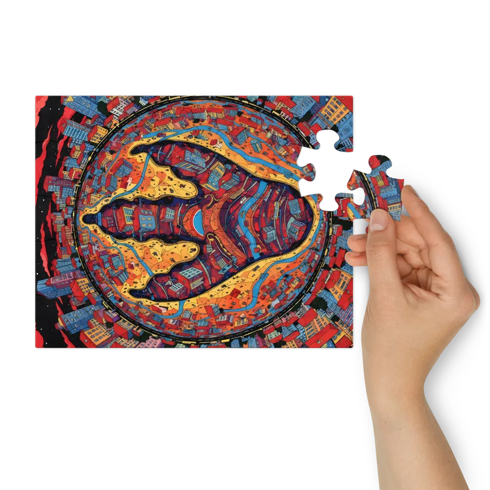 Urban Footprint 
 Jigsaw Puzzle in Tin Box