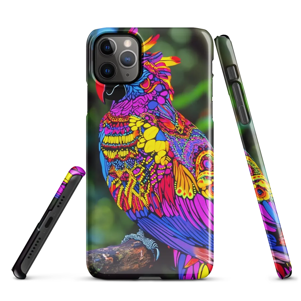 Vibrant Psychedelic Parrot | Phone Case |  11 Pro Max | Snap Case | Glossy