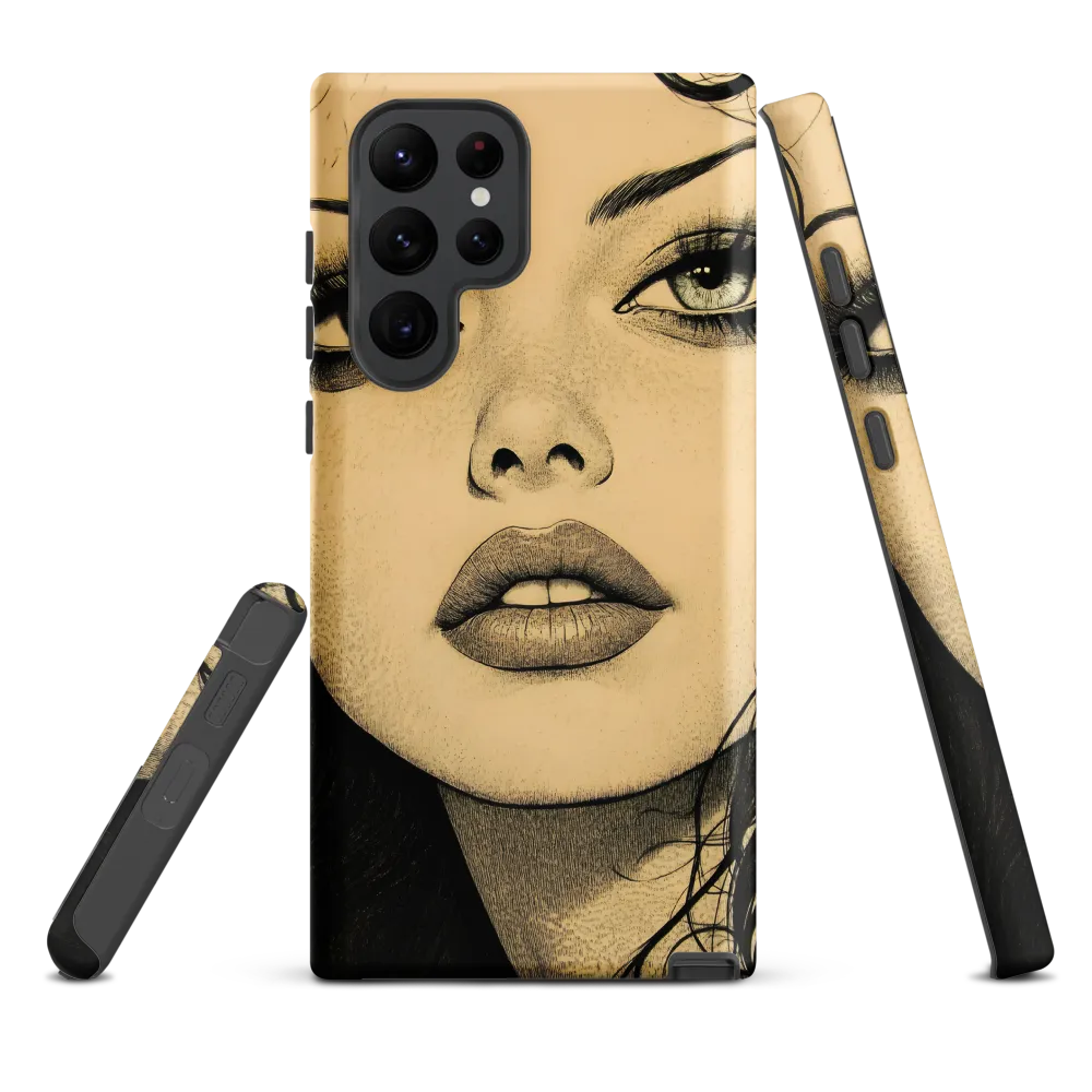 Enigmatic Gaze | Phone Case |  S22 Ultra | Tough Case | Matte