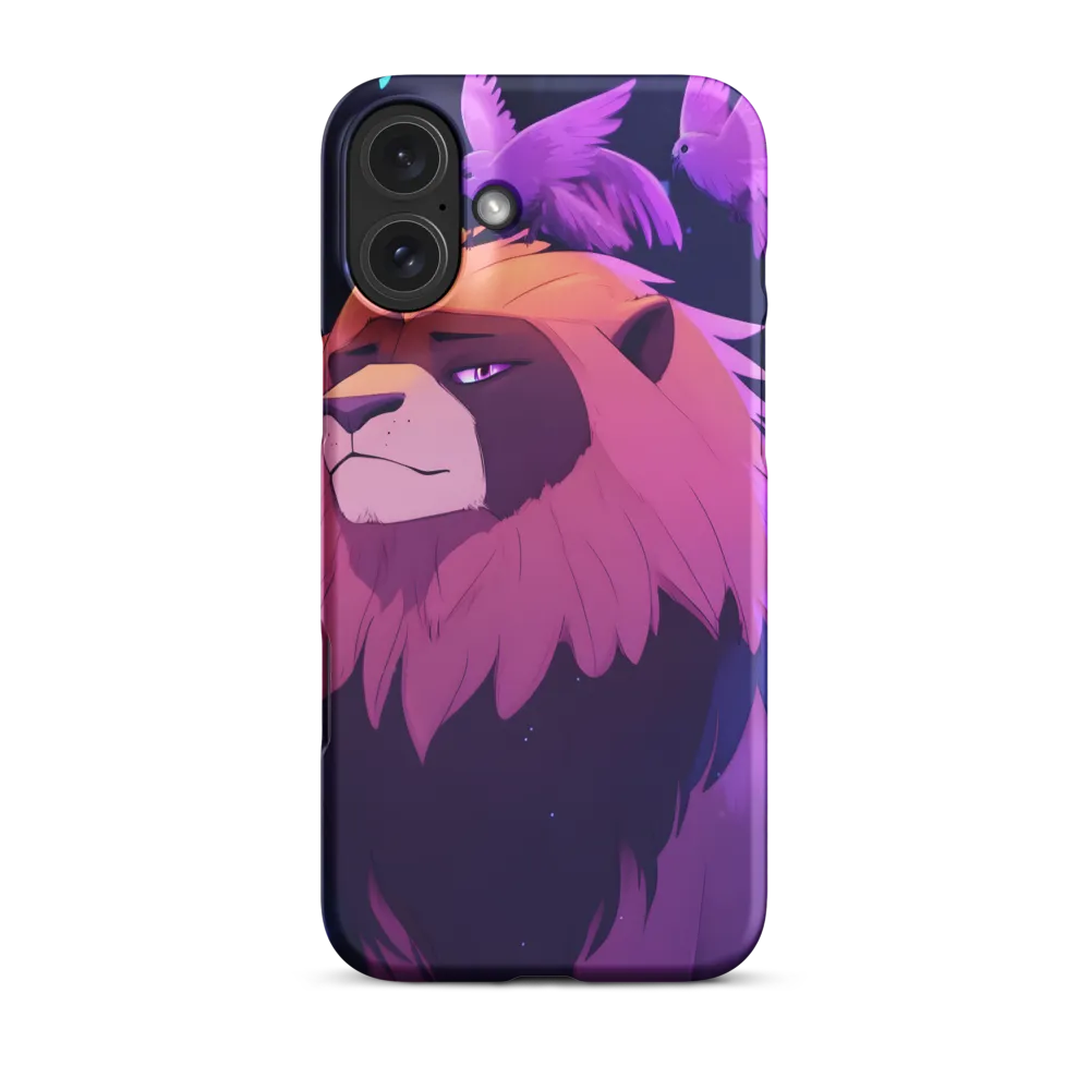 Regal Serenity: The Majestic Lion | Phone Case |  16 Plus | Snap Case | Matte