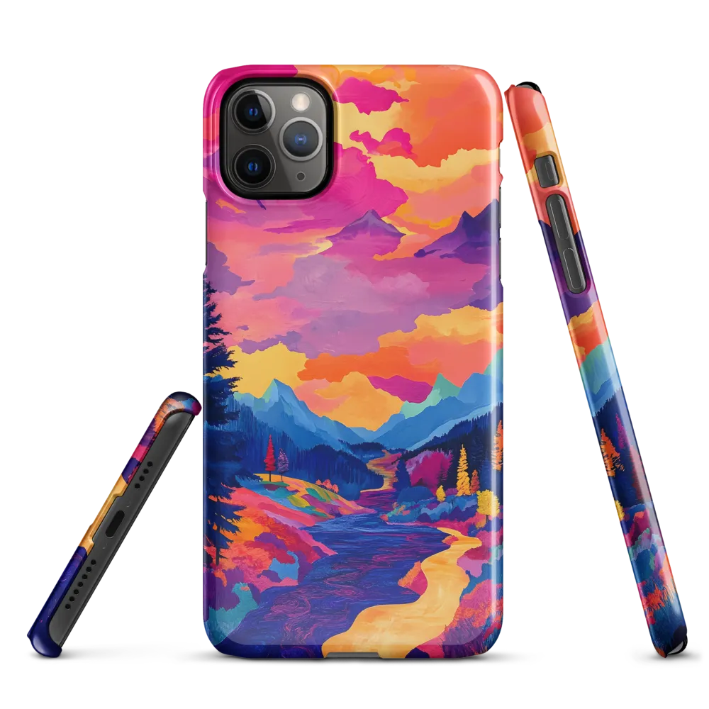 Radiant Serenity: A Surreal Landscape | Phone Case |  11 Pro Max | Snap Case | Glossy