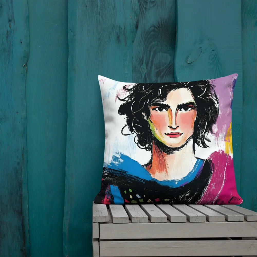 Vibrant Portrait of Youth | Pillow & Pillow Case | Multiple Sizes