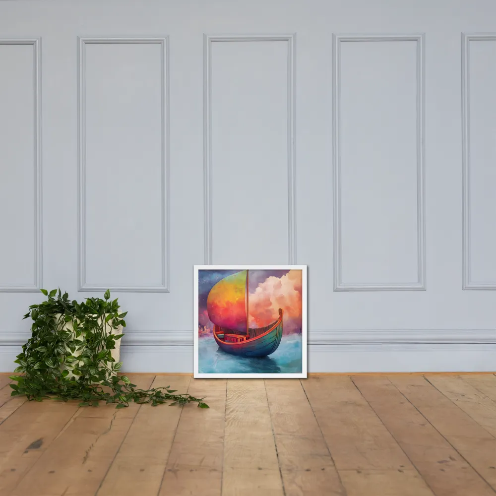 Dream Voyager | Poster with White Frame | 18″×18″
