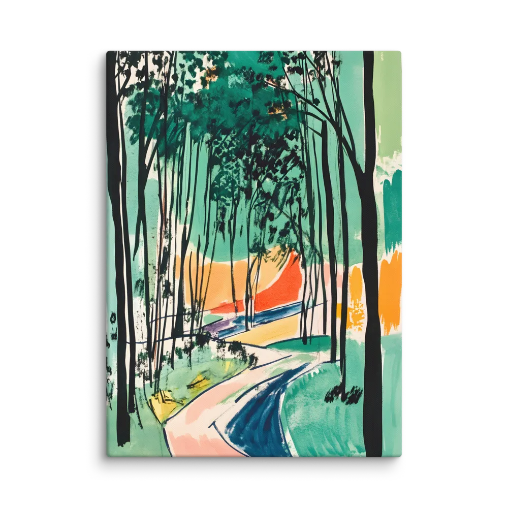 Winding Path Through the Forest | Canvas | 40″×55″