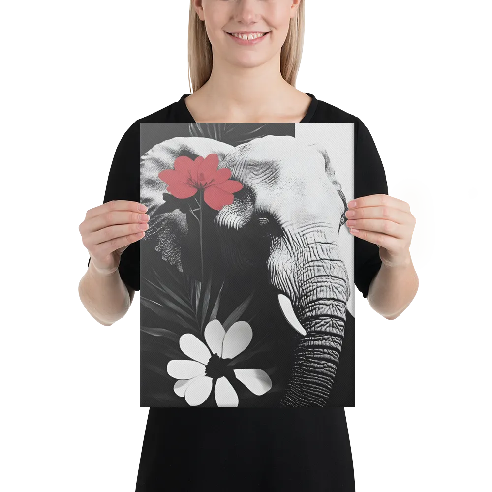Elephant Harmony | Canvas | 12″×16″