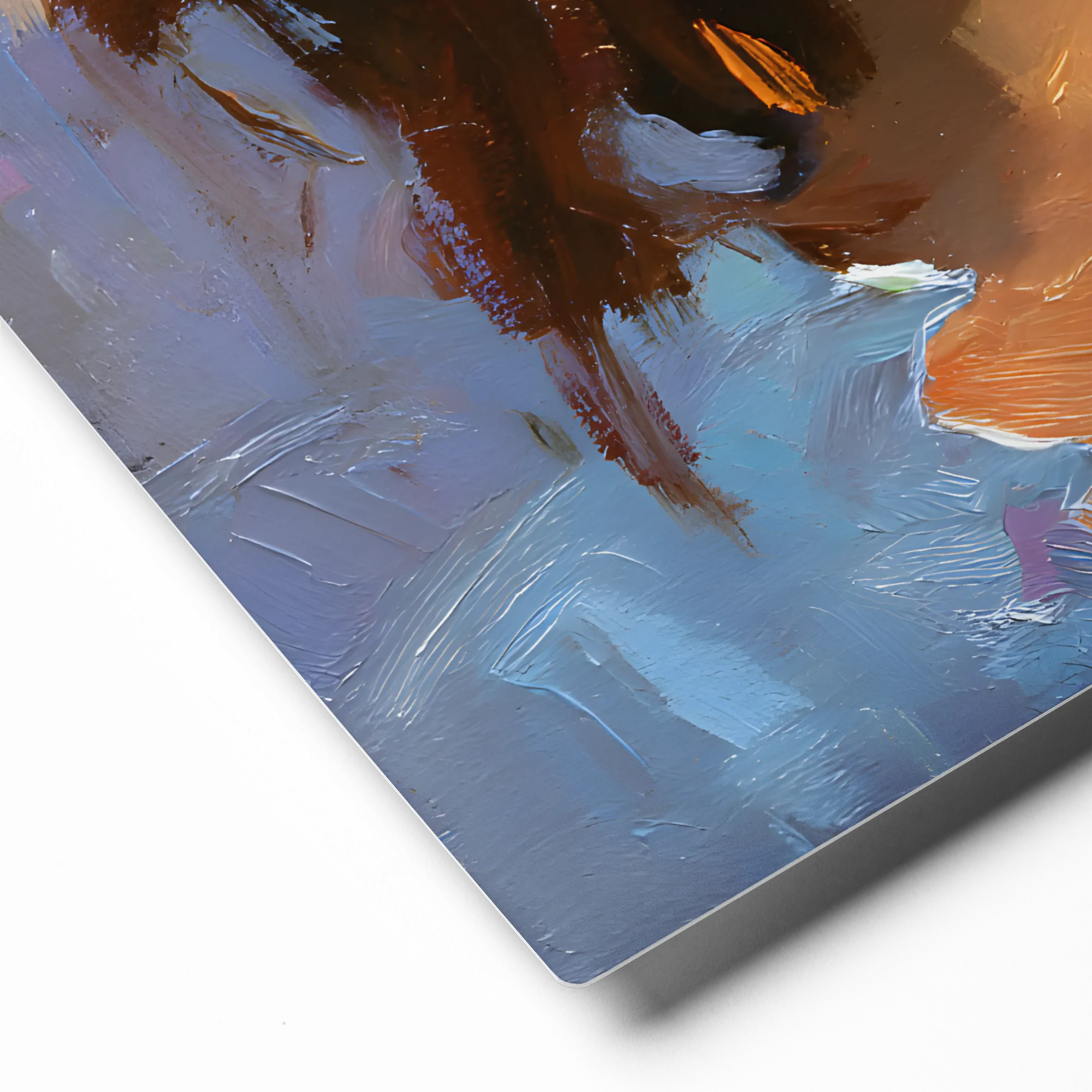 Woman in Sun Hat 
 Metal Print | 12″x 12″