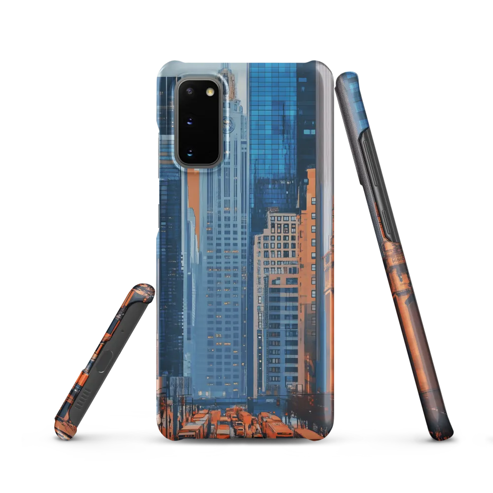 Urban Symphony in Blue and Orange