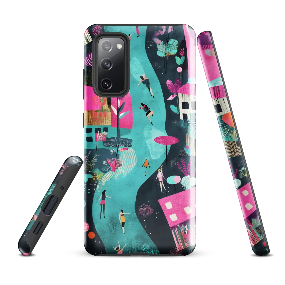 Whimsical Journey Through a Vibrant Landscape | Phone Case |  S20 FE | Tough Case | Glossy