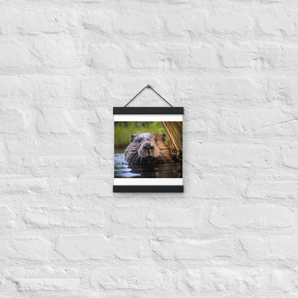 Emergence of the Beaver | Poster With Black Wood Hanger | 8″×10″