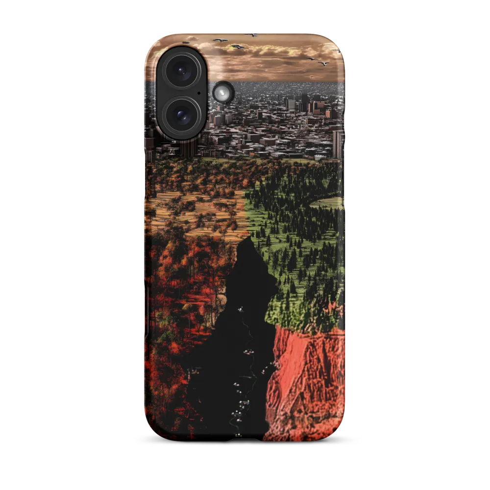 Harmony and Dissonance: A Landscape of Contrasts | Phone Case |  16 Plus | Snap Case | Matte