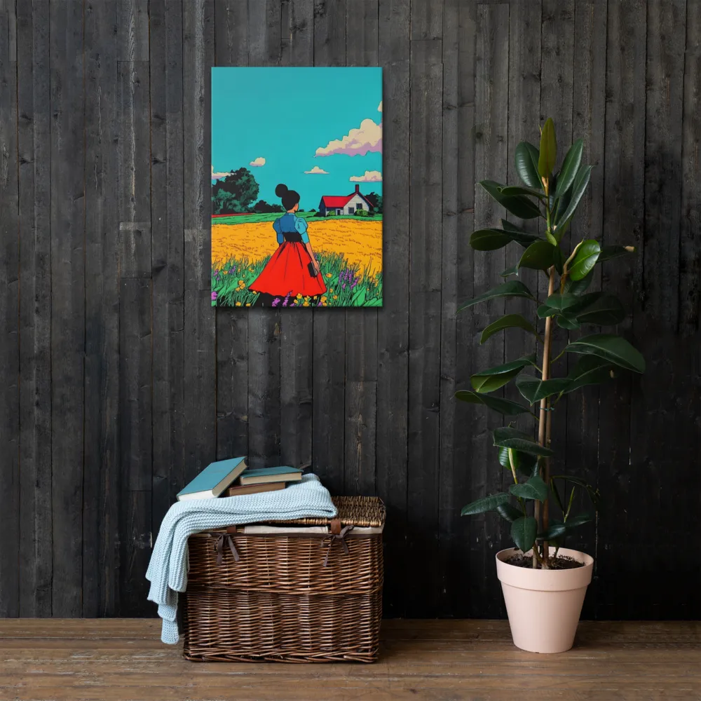 Whispers of a Sunlit Meadow | Thin Canvas | 20″×28″