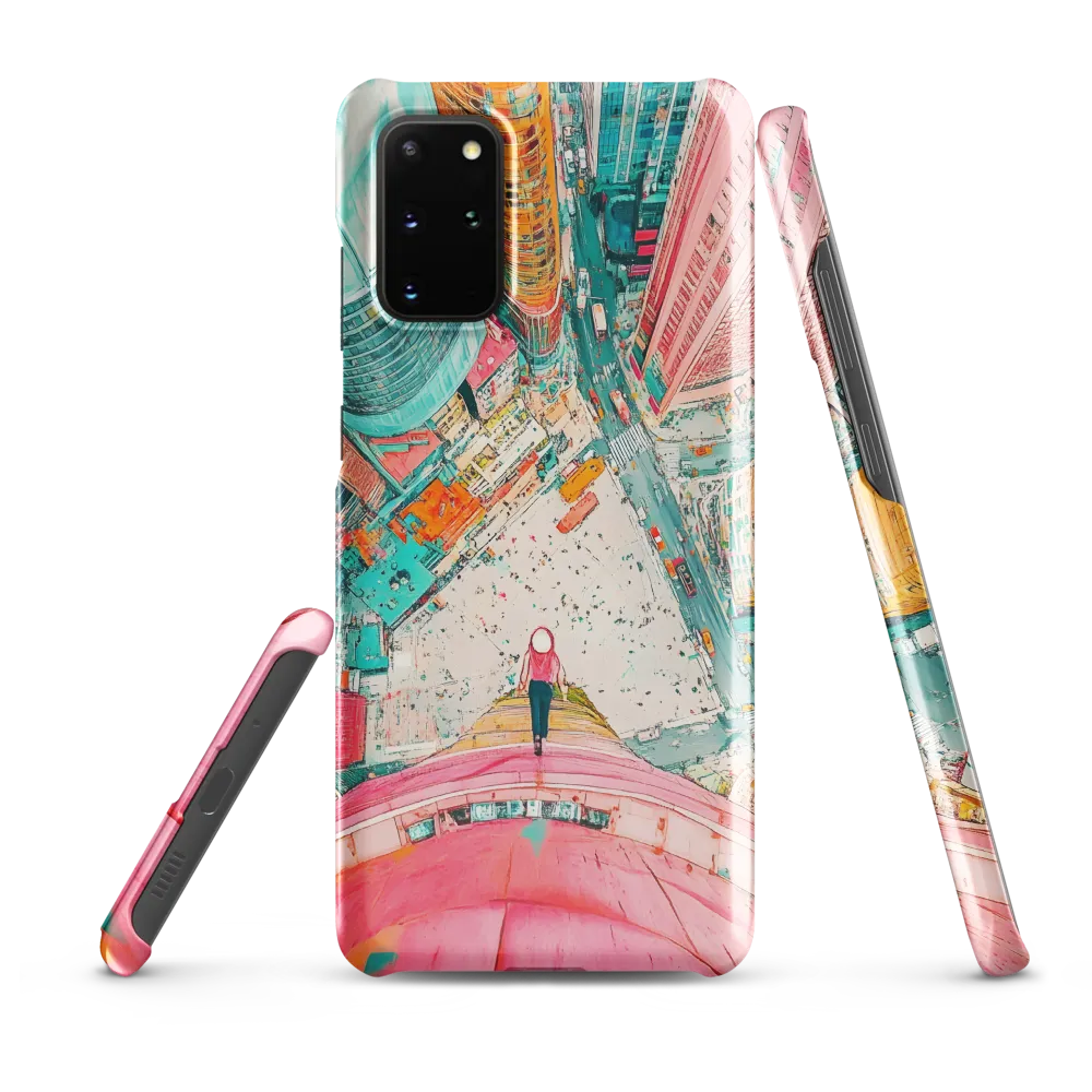 Vertical Horizons: A Surreal Cityscape Adventure | Phone Case |  S20 Plus | Snap Case | Glossy