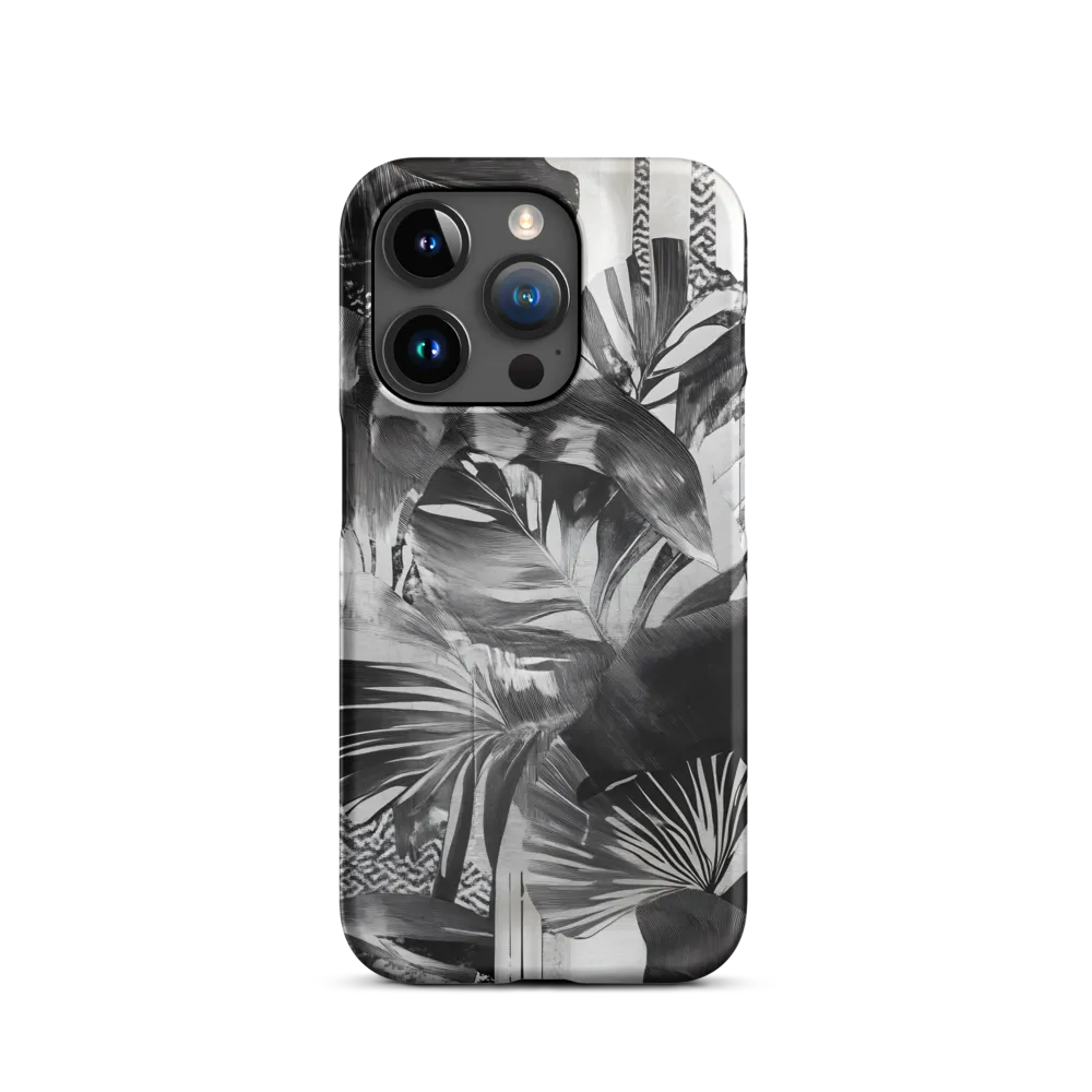 Monochrome Serenity in Tropical Foliage