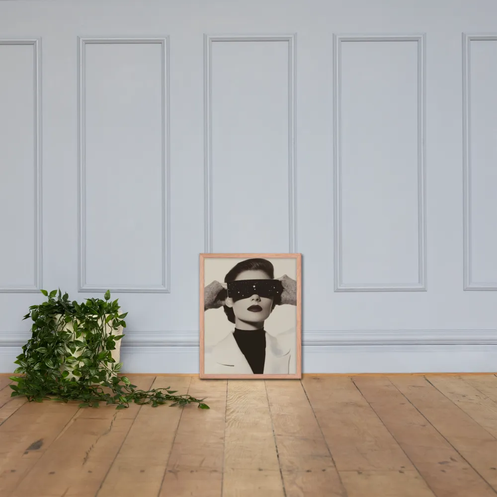 Celestial Elegance | Poster with Red oak Frame | 16″×20″