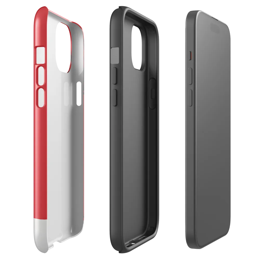 Contemplation in Red | Phone Case |  15 Plus | Tough Case | Glossy