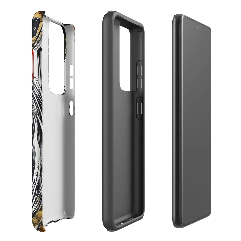 Ethereal Majesty: The Abstract Zebra | Phone Case |  S21 Ultra | Tough Case | Matte