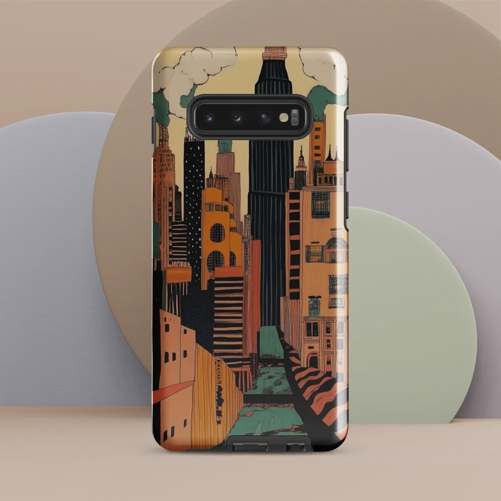 Urban Symphony in Ink | Phone Case |  S10 Plus | Tough Case | Glossy