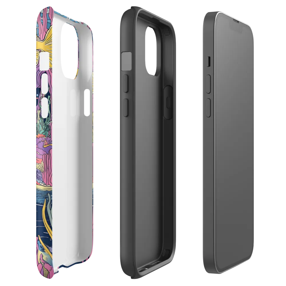 Underwater Dreamscape: A Playful Encounter | Phone Case |  14 Plus | Tough Case | Matte