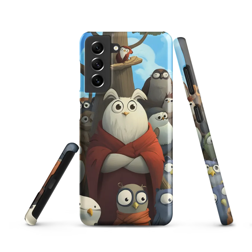 The Gathering of Owls | Phone Case |  S21 | Snap Case | Matte
