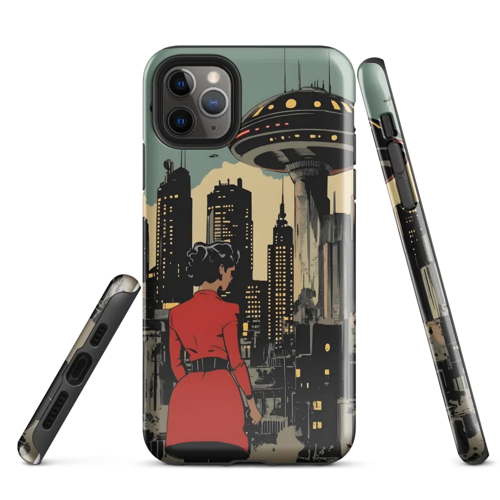 Envisioning Tomorrow: A Retro Futuristic Landscape | Phone Case |  11 Pro Max | Tough Case | Glossy