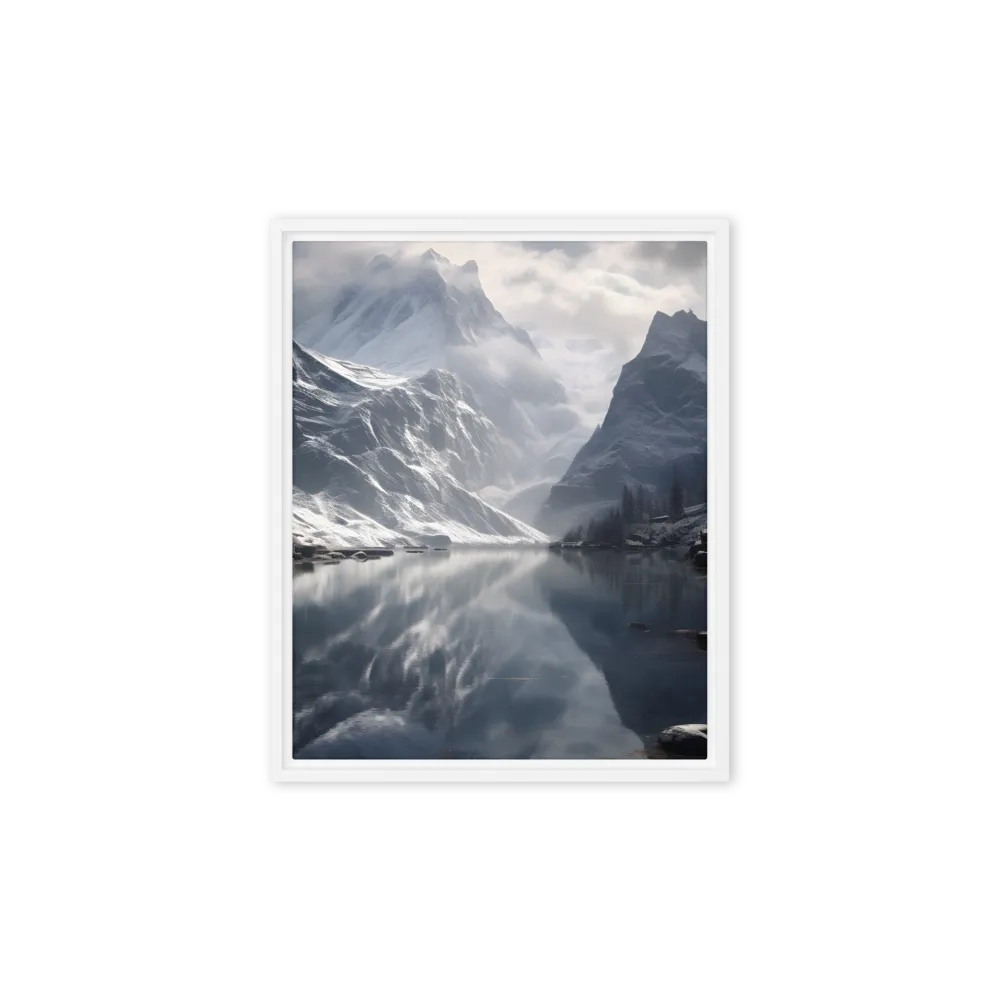 Echoes of Tranquility | Canvas with White Frame | 8″×10″