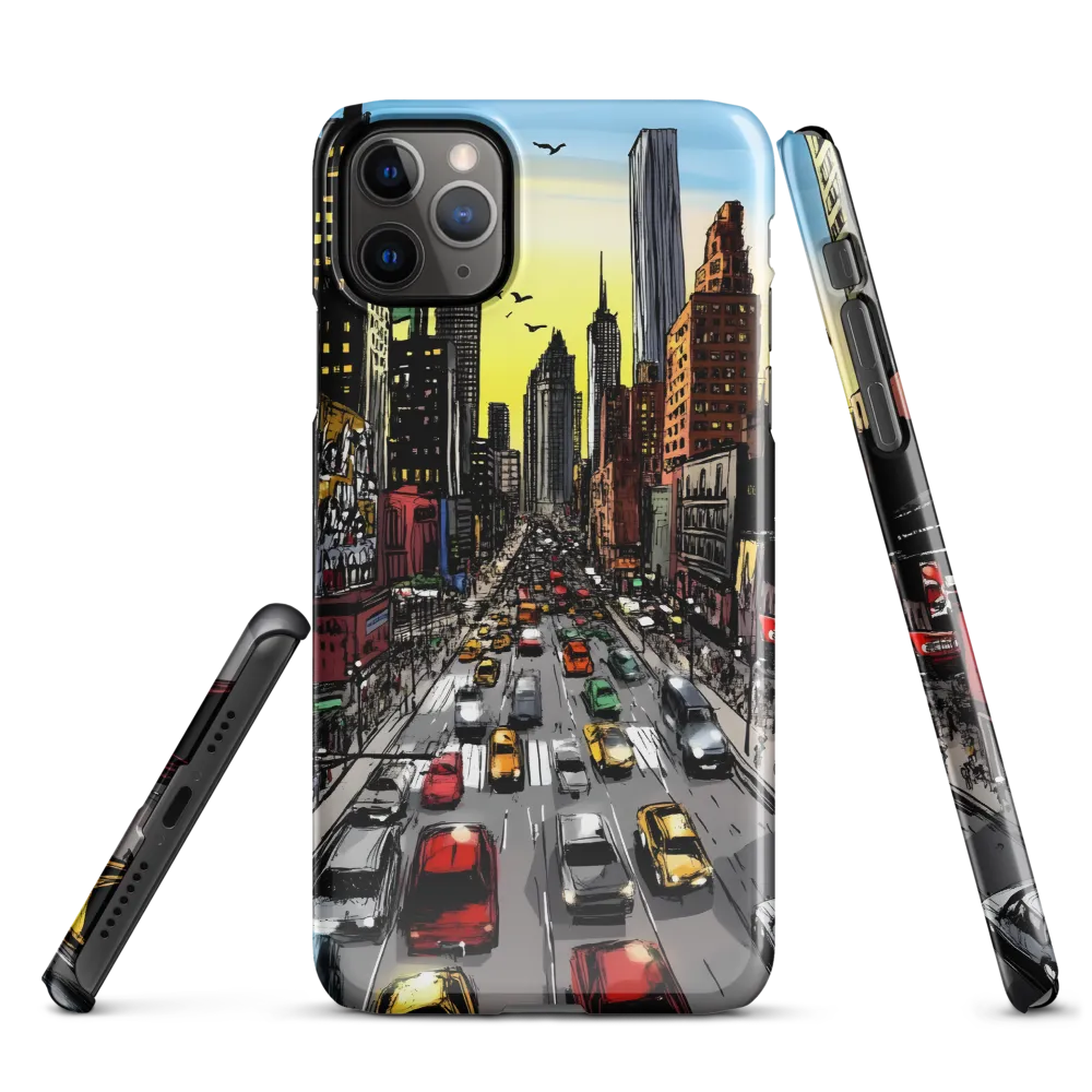 City Pulse at Dusk | Phone Case |  11 Pro Max | Snap Case | Glossy