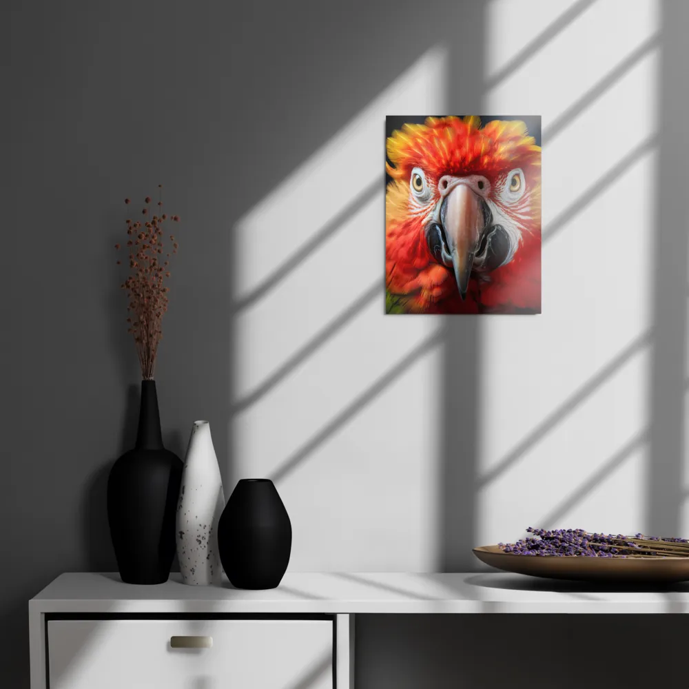 The Fiery Gaze of the Parrot