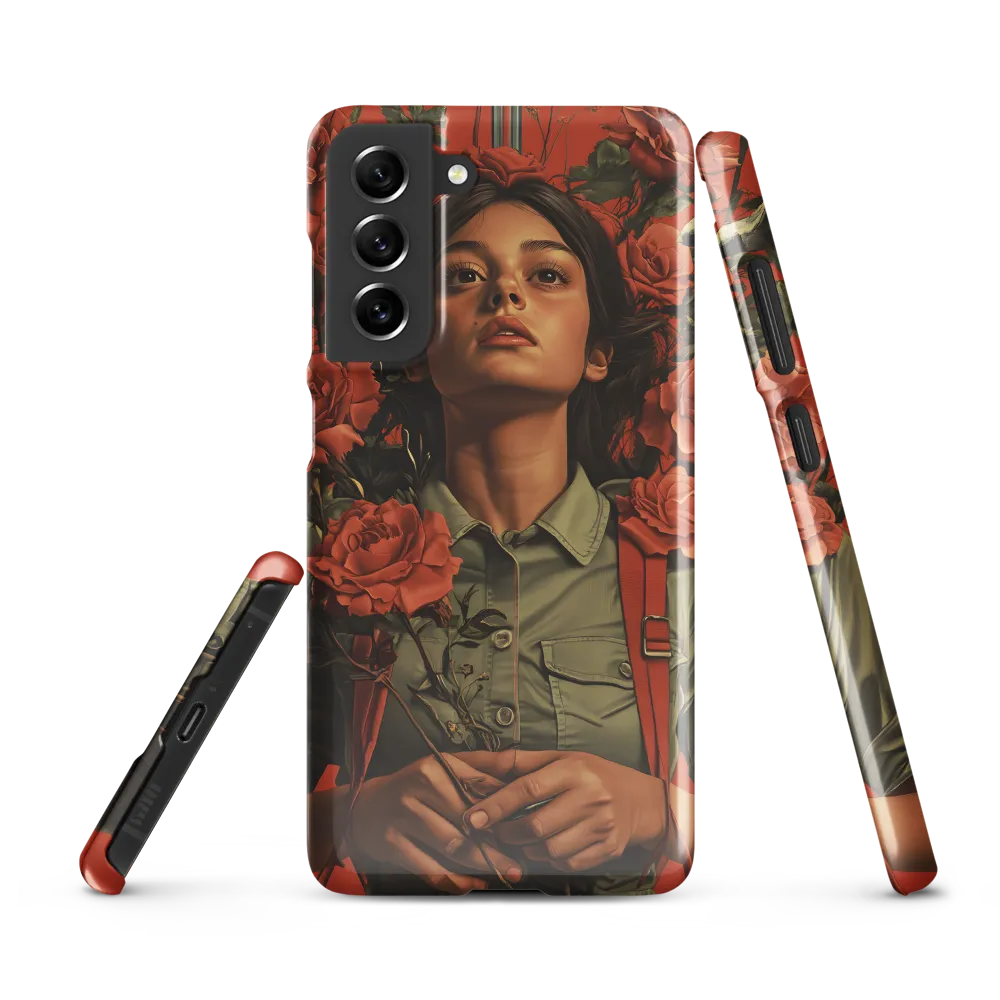 Harmony and Strength: A Portrait Among Roses