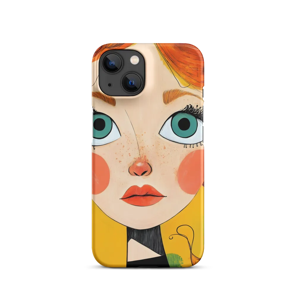 Whimsical Portrait of a Girl | Phone Case |  14 | Snap Case | Matte