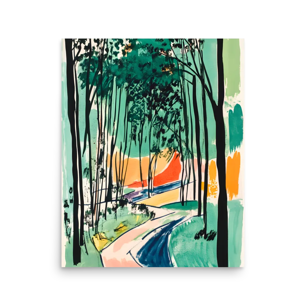 Winding Path Through the Forest | Poster | 16″×20″