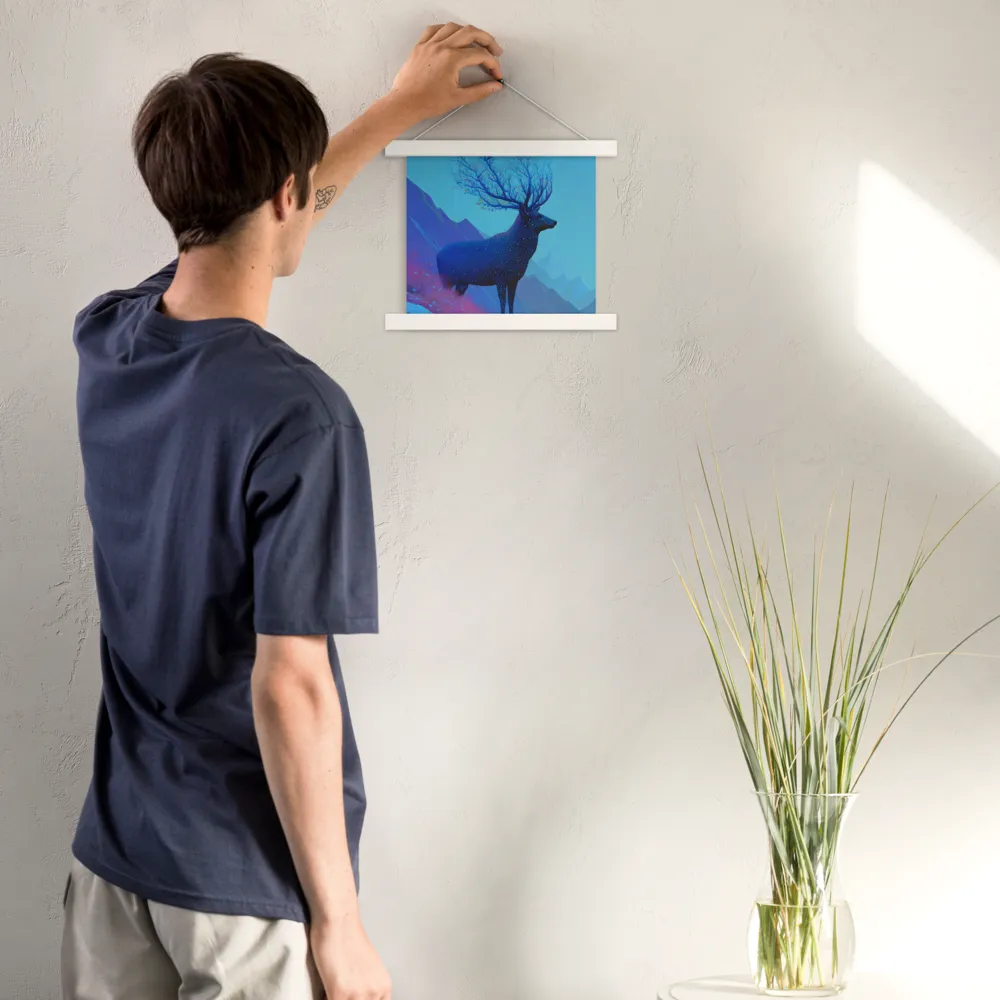 Ethereal Harmony | Poster With White Wood Hanger | 10″×10″
