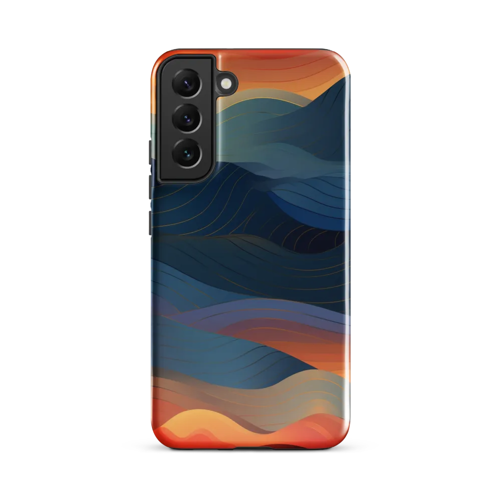 Harmonious Waves at Dusk | Phone Case |  S22 Plus | Tough Case | Glossy