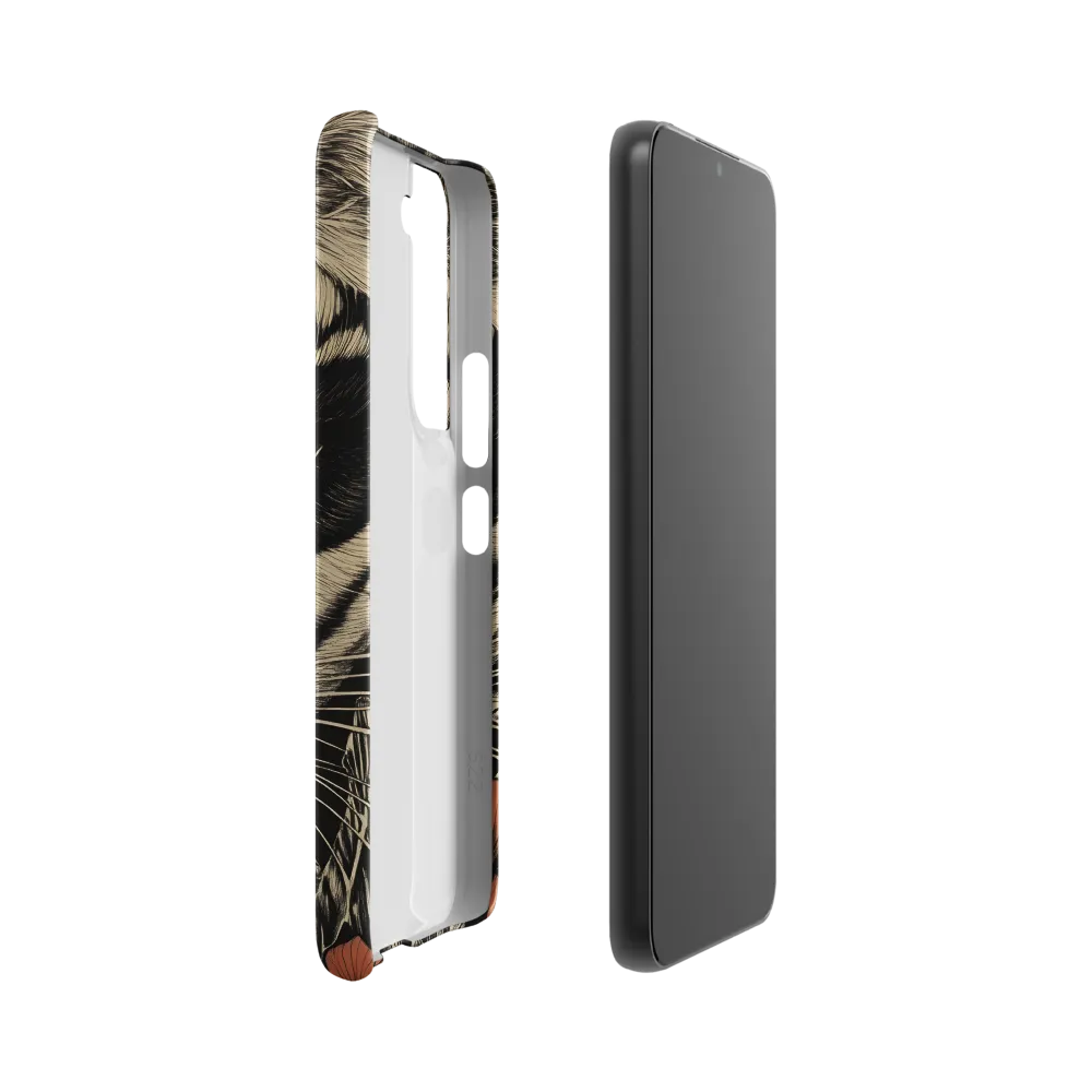 Feline Majesty: The Human-Leopard Connection | Phone Case |  S22 | Snap Case | Matte