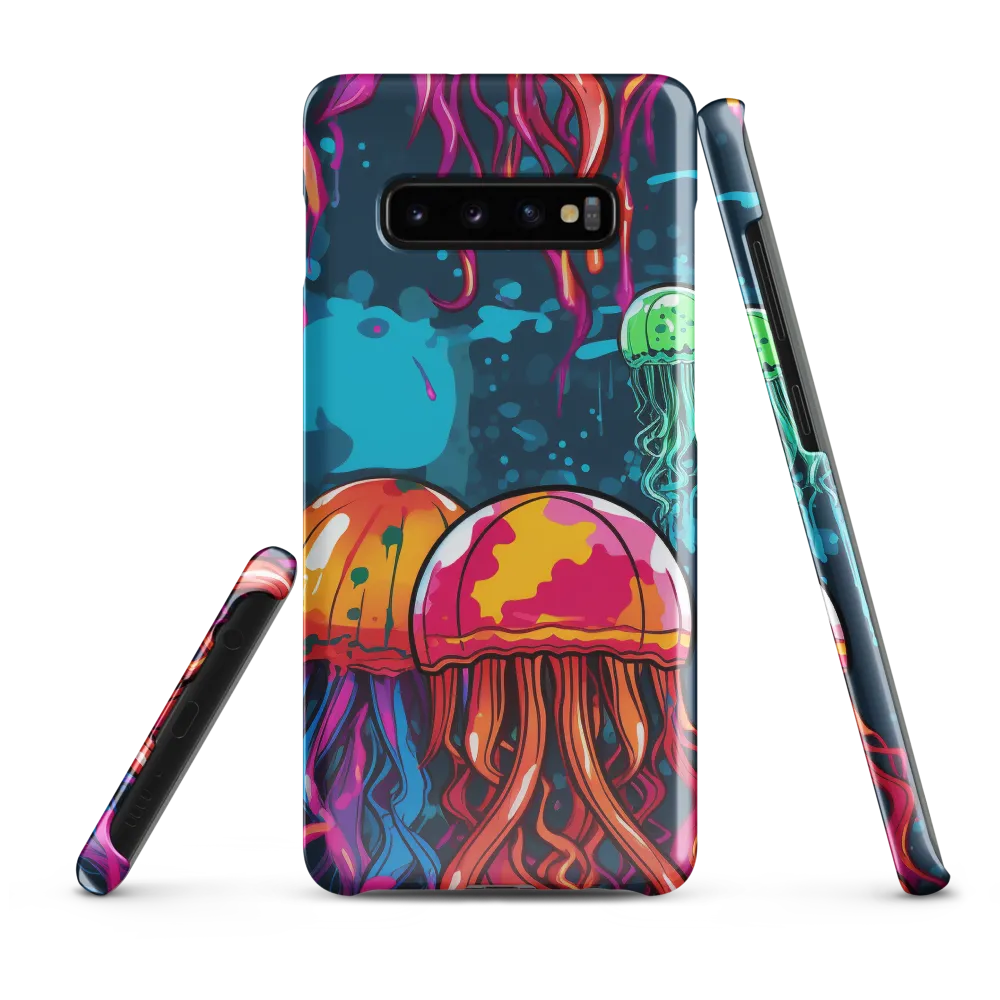 Underwater Symphony of Jellyfish | Phone Case |  S10 Plus | Snap Case | Glossy