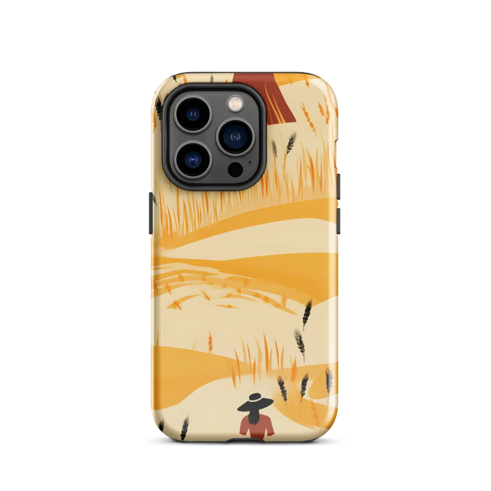 Embracing the Fields: A Floral Journey | Phone Case |  14 Pro | Tough Case | Glossy