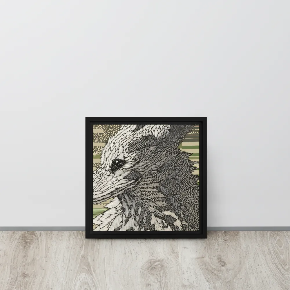 Reflections of the Forest | Canvas with Black Frame | 12″×12″