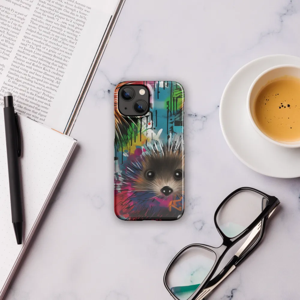 Whimsical Hedgehogs in a Kaleidoscopic Wonderland | Phone Case |  13 Mini | Snap Case | Glossy