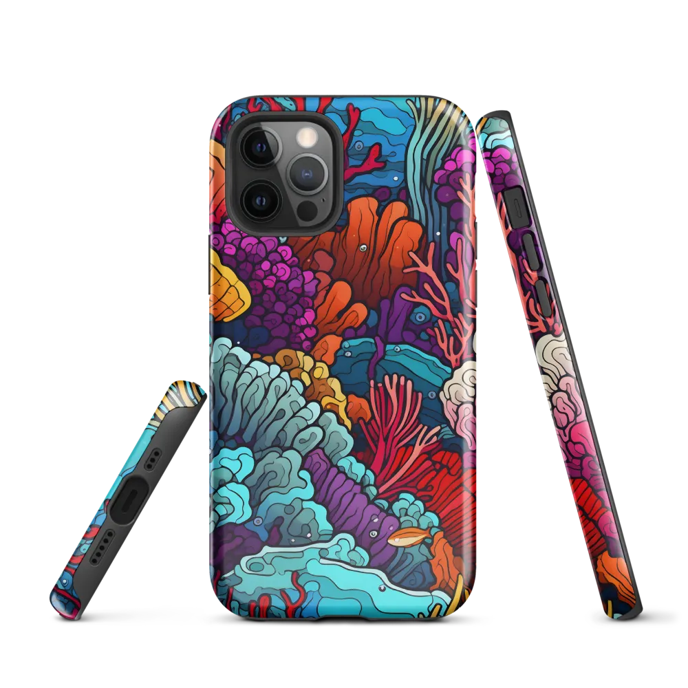 Vibrant Underwater Symphony | Phone Case |  12 Pro | Tough Case | Glossy