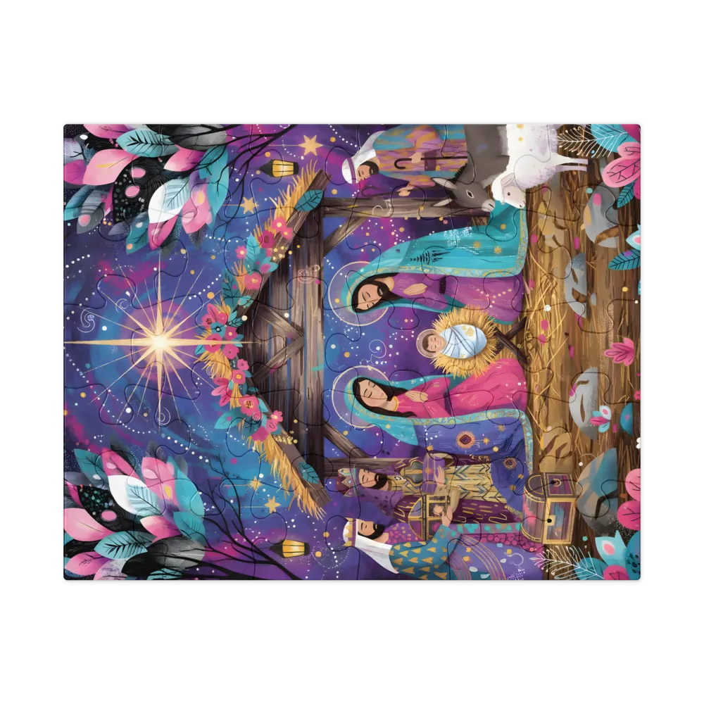 Night of the Nativity 
 Jigsaw Puzzle in Tin Box