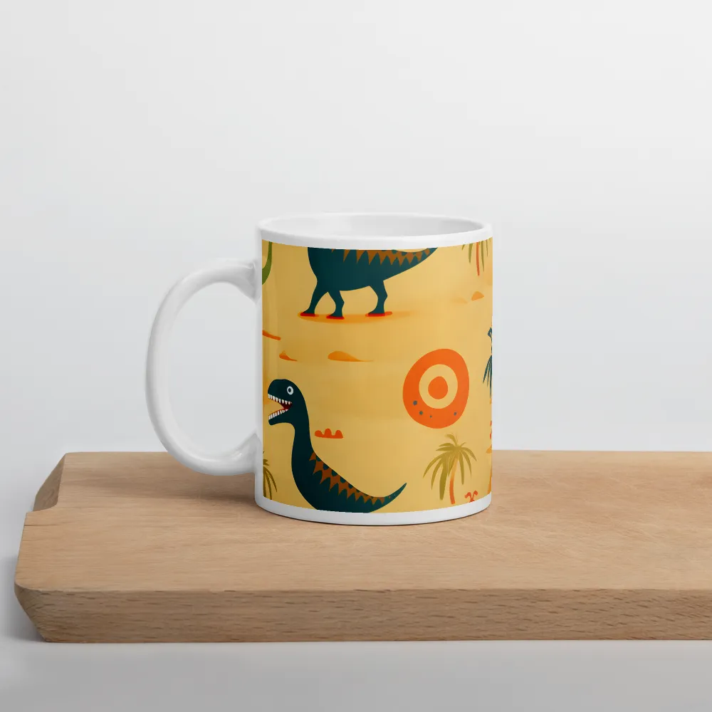 Dinosauria Delight: A Colorful Prehistoric Adventure | Mugs | Multiple Sizes & Colors