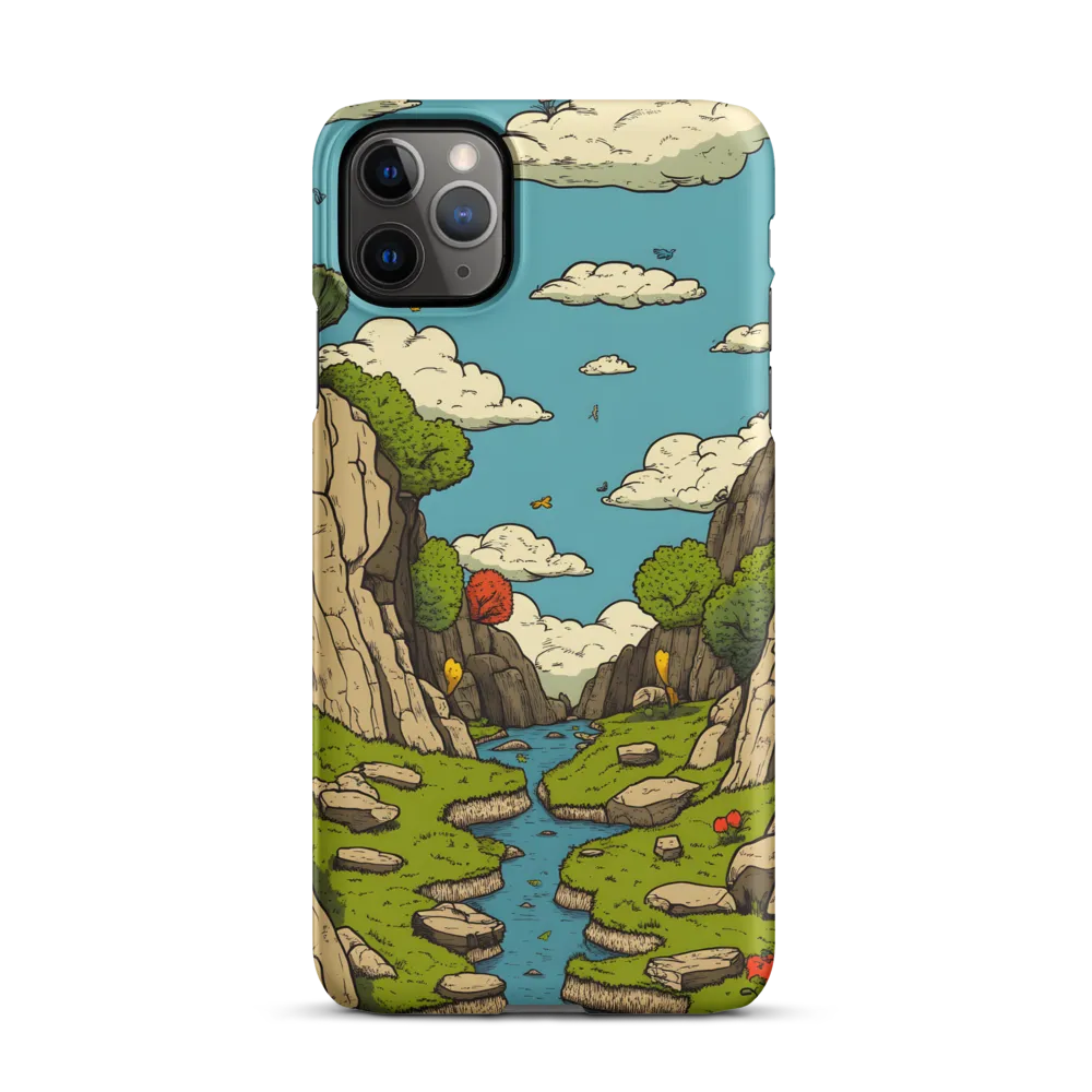 Whimsical Serenity: A Canyon Landscape