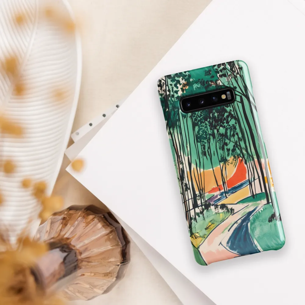 Winding Path Through the Forest | Phone Case |  S10 Plus | Snap Case | Glossy