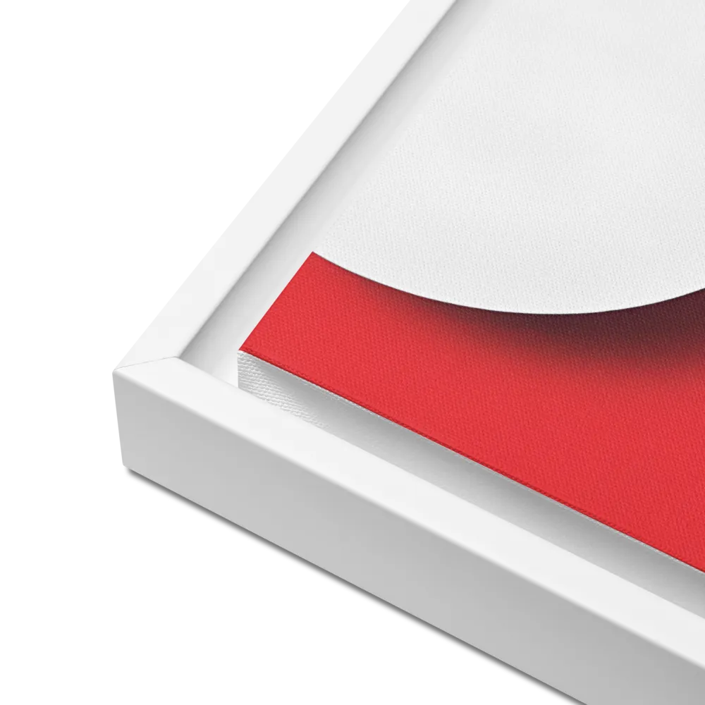 Contemplation in Red | Canvas with White Frame | 18″×24″