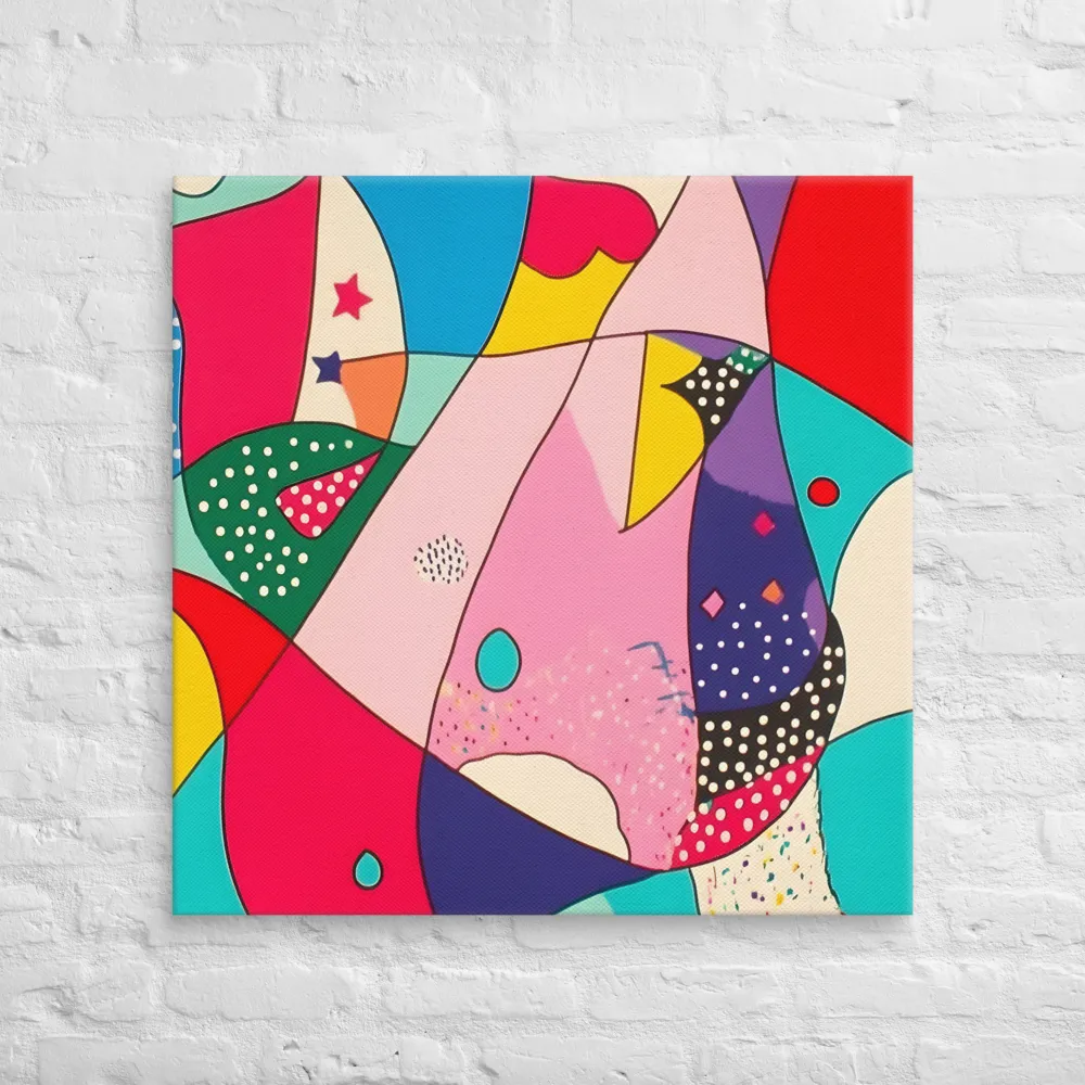 Playful Geometry in Color | Canvas | 32″×32″