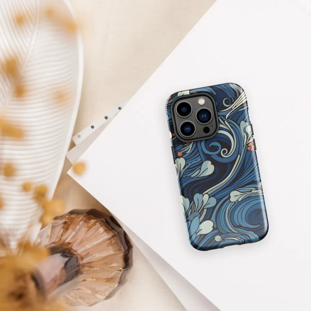 Nature's Elegance: An Oceanic Tapestry | Phone Case |  14 Pro | Tough Case | Glossy