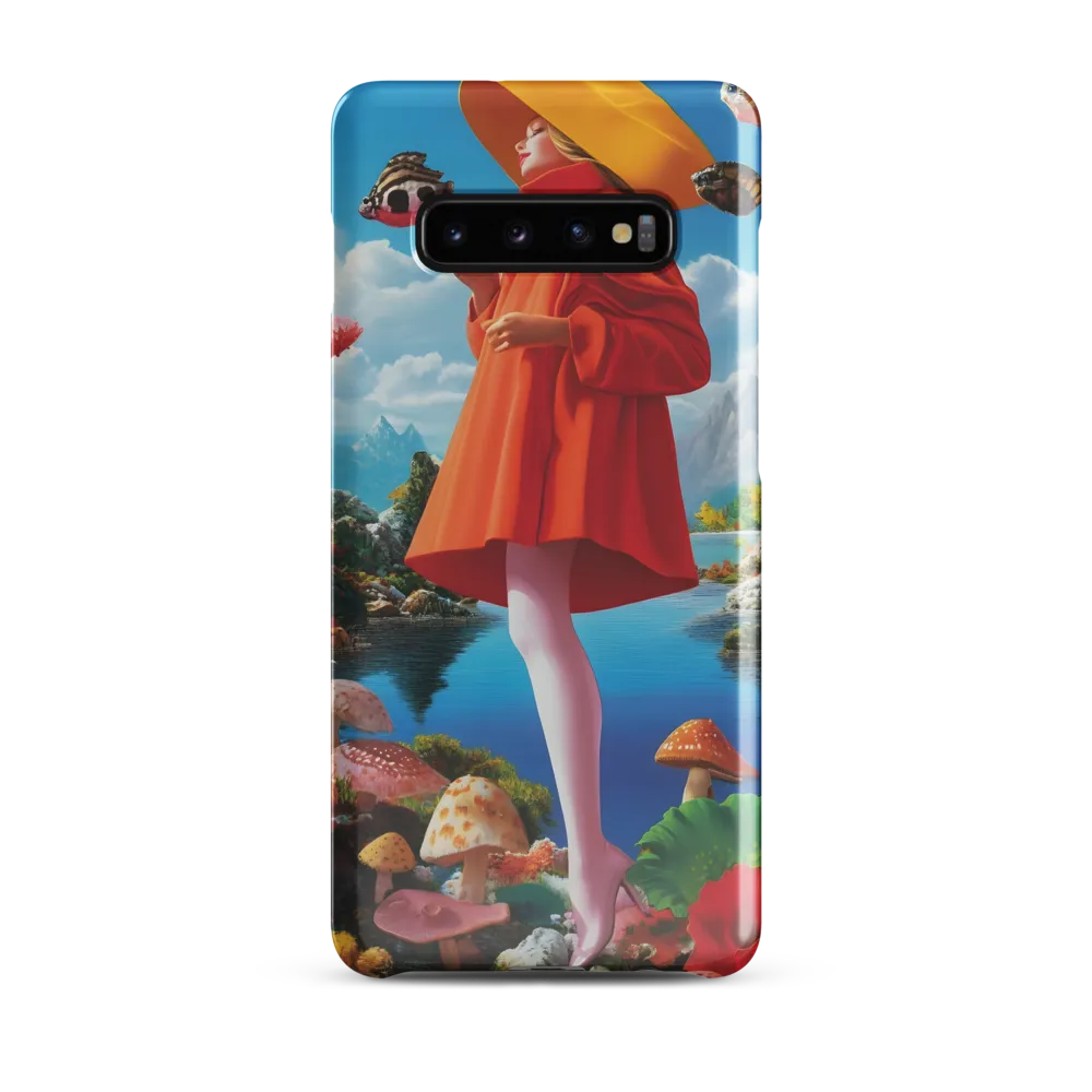 Dreamscape in Orange and Blue | Phone Case |  S10 Plus | Snap Case | Glossy