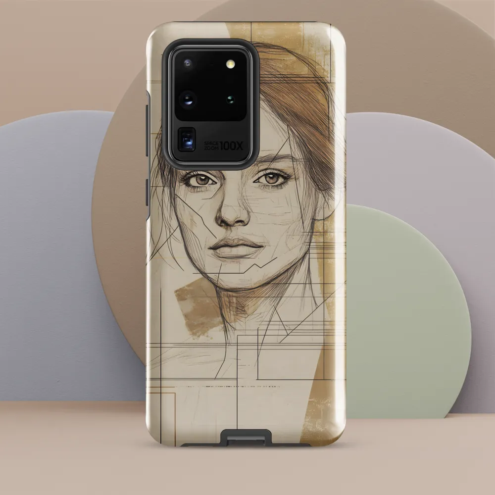 Geometric Elegance: A Modern Portrait