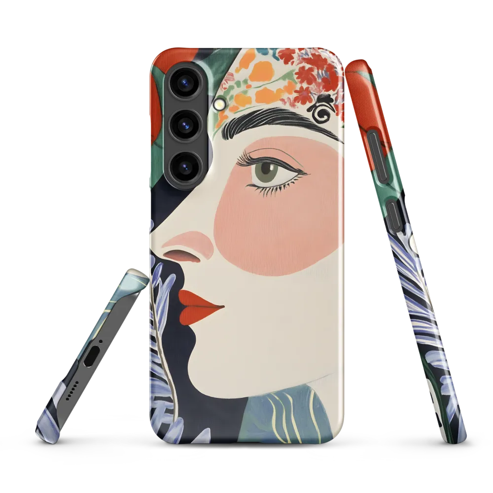 Floral Serenade: A Modern Portrait