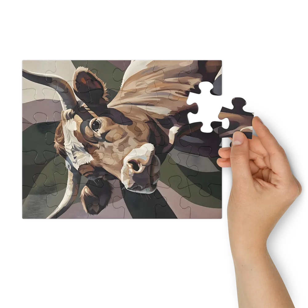 Pasture Gaze 
 Jigsaw Puzzle in Tin Box