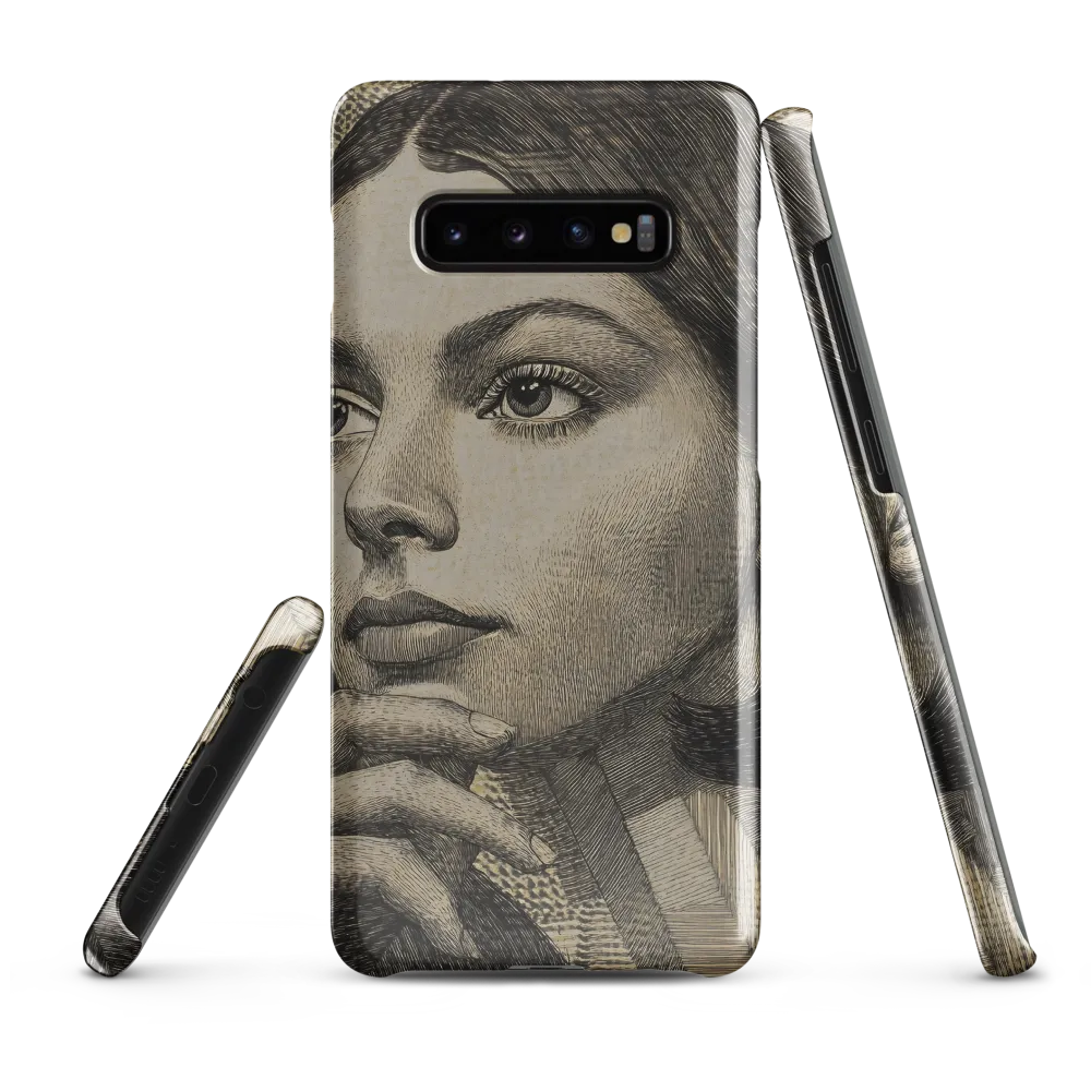 Contemplative Reflection | Phone Case |  S10 Plus | Snap Case | Glossy